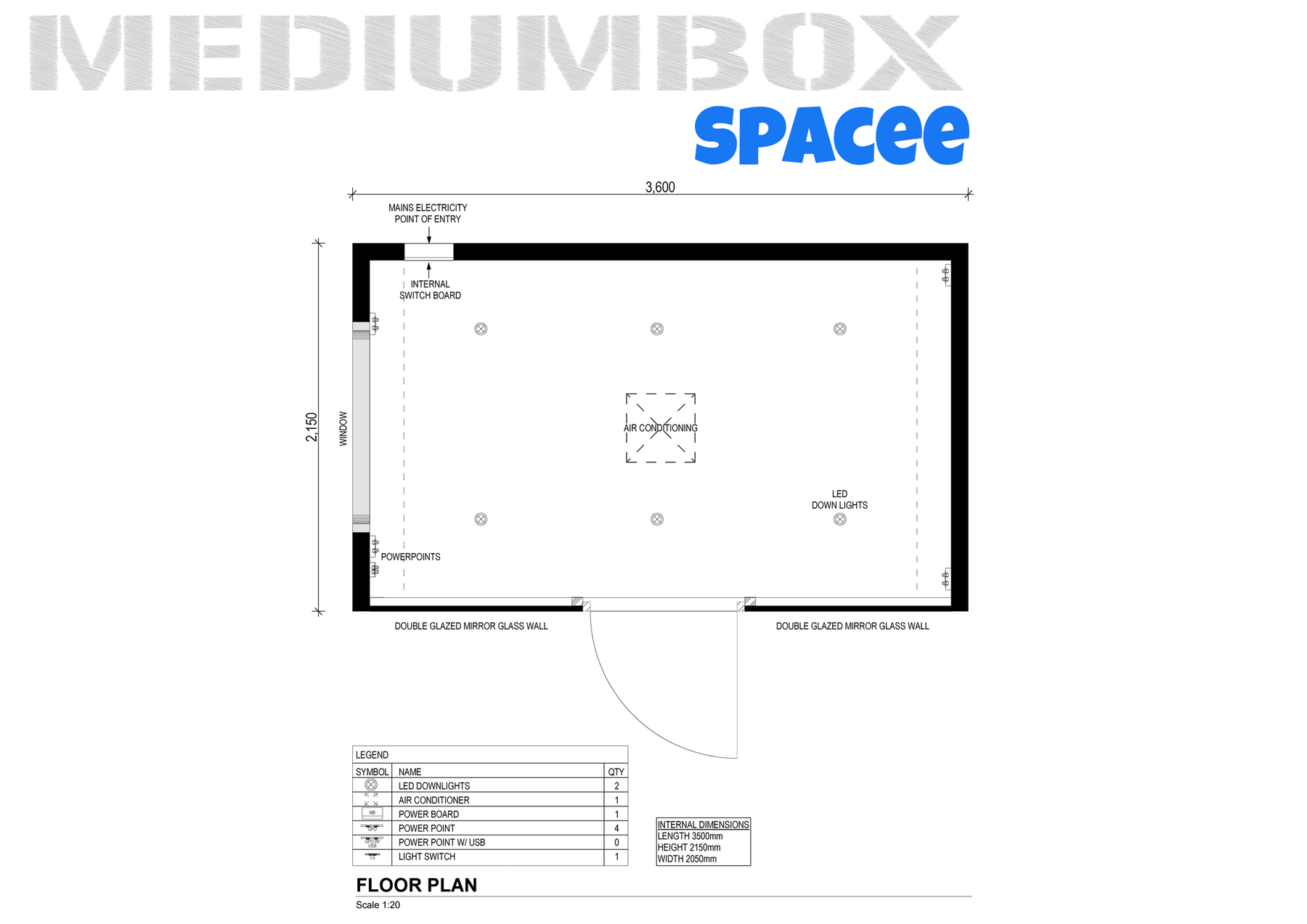 medium box spacee floor plan 